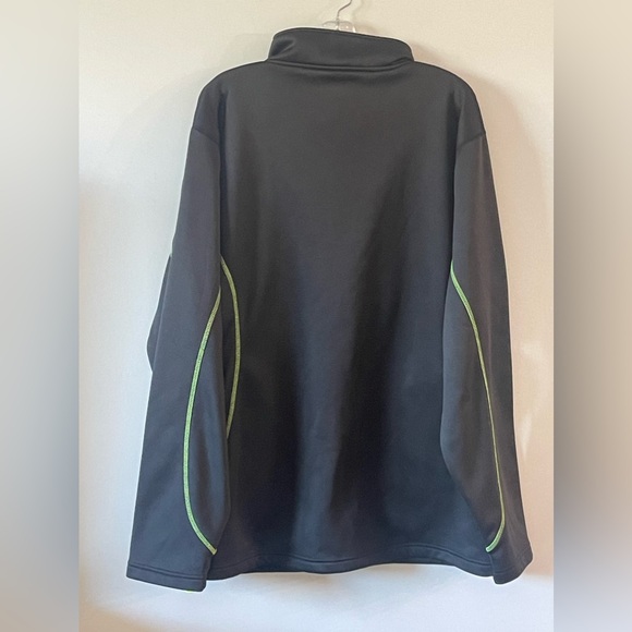 Lethal Choko Hellcat Full Zip Hoodie Black/Green trim w zip pockets 3XL - Picture 4 of 5